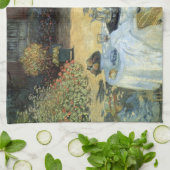 Luncheon van Claude Monet, impressionisme Theedoek (Gevouwen)