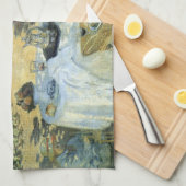 Luncheon van Claude Monet, impressionisme Theedoek (Quarter Fold)