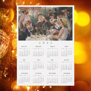 Luncheon van de Boating Party Renoir 2025 Kalender