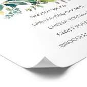 Lunchmenu aan het Loof Schilderen Poster (Hoek)