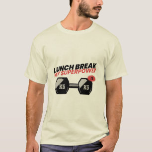 Lunchpauze is mijn lunchpauze op school in Superpo T-shirt