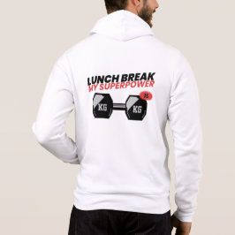 Lunchpauze is mijn Superpower-schoollunchpauze Hoodie