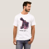 Lundi Encore Yawning Hippo Fun T-Shirt - Votre Tex (Devant entier)
