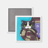 Lundi Matin Blues - Aimant Chat (Recto/Verso)