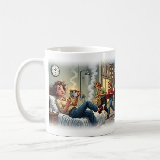 Lundi matin fou fou fou Tasse drôle (Gauche)