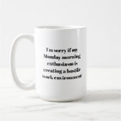 Lundi matin tasse de café (droitière) (Gauche)