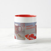 Lundi matin valentines à coeur unique tasse de caf (Centre)