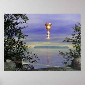 Lundy, het Grail-eiland Poster