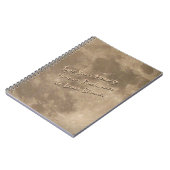Lune Carnet Pleine lune personnalisée Journal des  (Côté gauche)