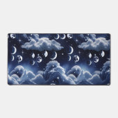 Lune céleste argentée pour décoration d'astrologie (Recto)
