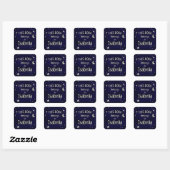 Lune céleste et autocollant plaque d'étoile (Feuille)