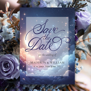 Lune céleste et étoiles Enregistrer la carte de da