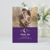 Lune céleste et étoiles Merci photo (Debout devant)