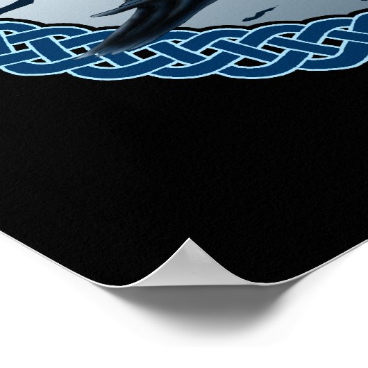 Lune celtique, Corbeau & Dolman Imprimés & Affiche (Coin)