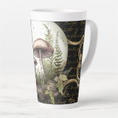 Lune Champignons Jardin Latte Mug (Angle droit)