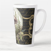 Lune Champignons Jardin Latte Mug (Droite)