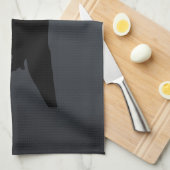 Lune & Corbeaux, Oiseau Noir Cuisine Serviette Cor (Quart Plié)