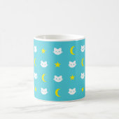 Lune de chat de Kitty et tasse d'étoiles (Centre)