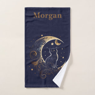 Lune de chat mystique - Cadeau Celestial personnal