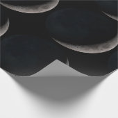 Lune de croissant Papier d'emballage cadeau noir d (Coin)