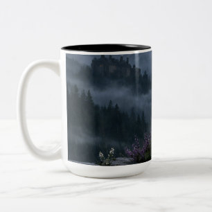 Lune de lanterne ensorcelée Vue sur mug noir