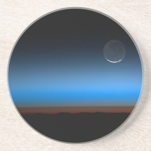 Lune de l'espace Dessous de verre en grès (Devant)