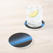 Lune de l'espace Dessous de verre en grès (Côté)