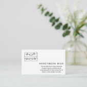 Lune de miel / Carte de fonds avec valises Insérer (Debout devant)