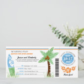 Lune de miel Carte d'embarquement Palm Tree Surf B (Debout devant)