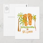 Lune de miel en Sainte-Lucie Carte postale (Devant / Derrière)