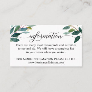 Lune de miel et carte de boîtier d'information