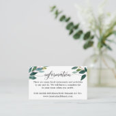 Lune de miel et carte de boîtier d'information (Debout devant)