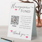 Lune de miel Réception de mariage Venmo Code Signe (En SItu (Tableau))
