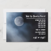 Lune de nuit - Invitation de forêt hantée (Devant)