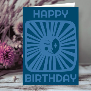 Lune de Teinte Joyeuse JOYEUX ANNIVERSAIRE Carte d