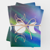 Lune de Wiccan, papier d'emballage astrologique -e (En situation)