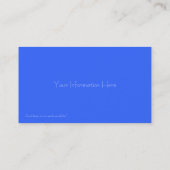 Lune des cartes de visite de l'espace (Dos)