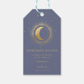 lune d'or céleste enregistrer la date étiquettes c (Devant)