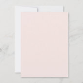 Lune d'or et étoiles Baby shower rose Merci (Dos)