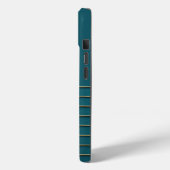 Lune d'or et lapin sur iPhone Turquoise / coque ip (Verso / Gauche)