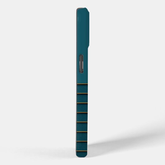 Lune d'or et lapin sur iPhone Turquoise / coque ip (Verso / Droite)