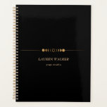 Lune d'or Phases Yoga Studio Carte de visite<br><div class="desc">Phases de lune de fausse feuille d'or très élégantes couplées à une police de script élégante et des informations faciles à customiser. Consultez notre magasin pour plus d'articles de cette collection.</div>