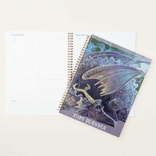Lune Dragon Art Planner (Devant avec enveloppe)