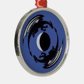 Lune Dragons Imaginaire Design Ornement métallique (Droite)