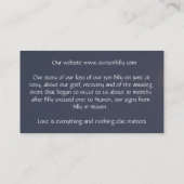 Lune en forme de coeur de carte de visite (Dos)