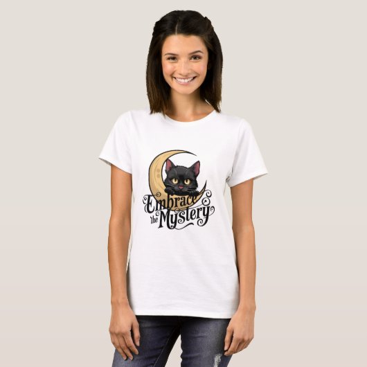 Lune Enigma : Embrassez le mystère T-shirt (Devant entier)