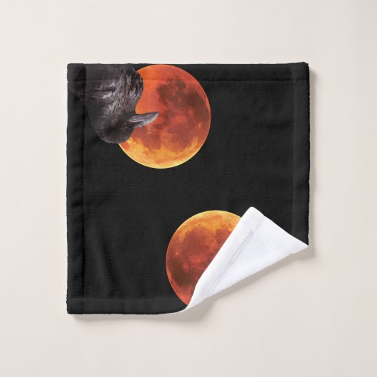 Lune et Corbeau (Gant de toilette)