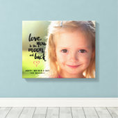 Lune et dos | Toile photo de la fête des mères (Insitu (Plancher de Bois))