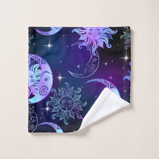 Lune et étoile (Gant de toilette)