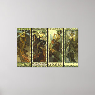 Lune et Etoiles 1902 Canvas Afdruk